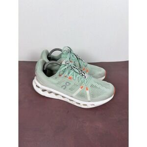 On CloudSurfer Mens Size 10.5  Creek Green White Running Shoes Athletic Sneakers